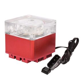 ASHATA CPU Water Cooling Pump,3000RPM Fast Heat Dissipation Computer Pump 800L/H Flow 3.5 Meters Pump Head PC Pump (Red)