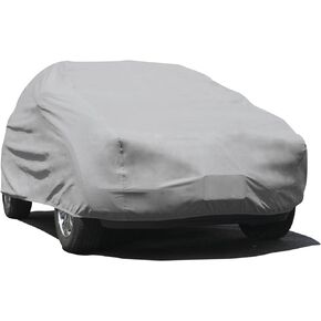Budge Protector V Car Cover, 5 Layer Premium Weather Protection, Waterproof, Dustproof, UV Treated Car Cover Fits Cars up to 264",Gray