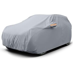 GXT All Weatherproof SUV Car Cover for Outdoor Automobiles, Heavy Duty TPE Fabric Full Protection for Rain Dirty Snow UV and Wind, Universal Fit for Compact or Full-Size SUV up to 190 inch