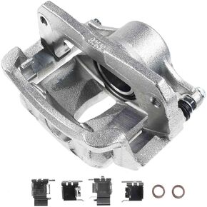 A-Premium Disc Brake Caliper Assembly with Bracket Compatible with Select Toyota Models - Camry 2000-2001, Sienna 1998-2000, L4 2.2L - Front Left Driver Side