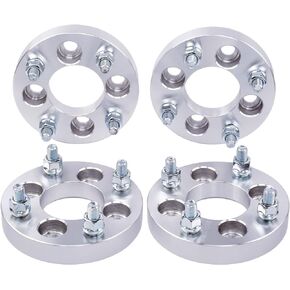 DCVAMOUS 4PC 4x156 ATV UTV Wheel Spacers 1 Inch with 12x1.5 Studs 131mm Center Bore Compatible with Polaris 4 Lug for 2013-2021 Ranger | 2014-2021 RZR XP 1000 | 2015-2021 RZR