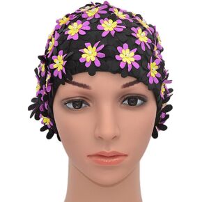 قبعات الاستحمام ذات الطراز القديم بتلات الأزهار للنساء in Kuwait