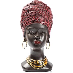 African Statue and Sculptures for Home Decorations, for Home Decor,African Figurines, for Living Room Women Statue Shelf Decor Accent