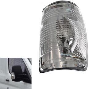 Car Side Rear View Mirror Light Covers for Ford Transit T150 250 350 2015 2016 2017 2018 2019 2020 2021 MK8 2014 Onwards,Van Replacement Accessories(Left Driver Side)