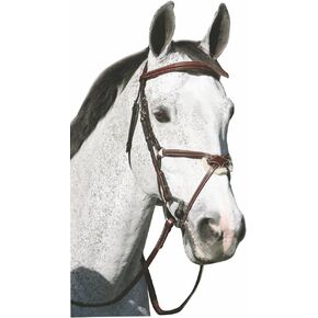 Henri de Rivel Pro Mono Crown Raised Figure 8 Bridle with Rubber Reins