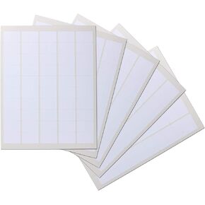 Waterproof Essential Oil Labels, 250 Rectangles, 1.5x1 Inches, Oil Proof, Highly Durable Blank Stickers
