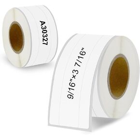 Compatible for DYMO LW 1-Up File Folder Labels, Replace for Dymo Label 30327 (30576) 9/16"x 3-7/16" for Dymo Labelwriter 450, 450 Turbo, 450 Twin Turbo, 450 Duo, 4XL, 400 Printer, 2 Rolls