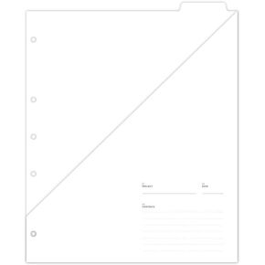 russell+hazel Signature Spiral Paper Pocket Folders, 9.5" x 11.125", 5 Count, 31776, White