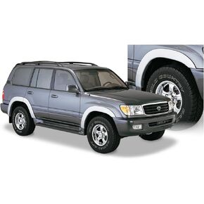 Bushwacker OE Style Factory Front & Rear Fender Flares | 4-Piece Set, Black, Smooth Finish | 30901-02 | Fits 1998-2007 Toyota Land Cruiser