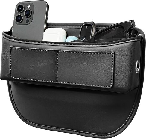 حشو فجوة السيارة من BUENAVO - منظم حشو فجوات مقعد السيارة المناسب عالميًا - منظم السيارة من الجلد الفاخر للنساء والرجال - حشو فجوات مقعد السيارة من الجلد من Wanfuder (عبوتان باللون الأسود) in Kuwait