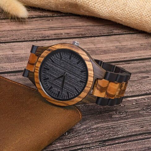 kullder Personalized Engraved Watch for Best Man Groomsmen Gifts for Wedding Mens Custom Wooden Watches for Men Personalized Groomsmen Husband Dad Father Gifts Ideas in Saudi Arabia