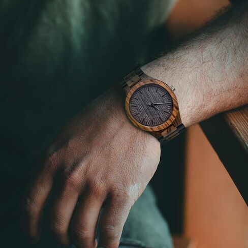 kullder Personalized Engraved Watch for Best Man Groomsmen Gifts for Wedding Mens Custom Wooden Watches for Men Personalized Groomsmen Husband Dad Father Gifts Ideas in Saudi Arabia