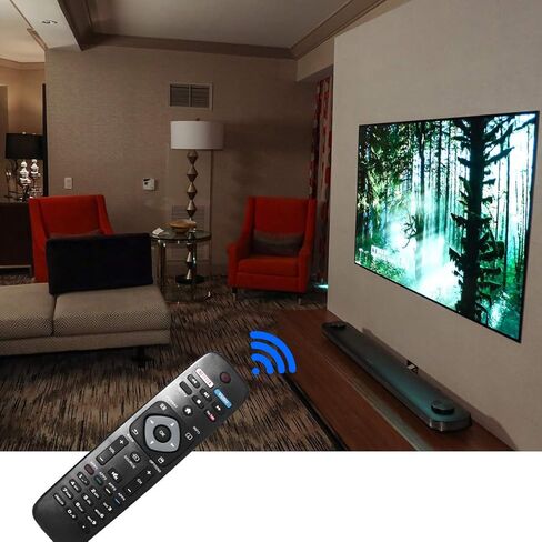 جهاز تحكم عن بعد عالمي جديد لتلفزيون فيليبس بديل عن بعد لتلفزيون LCD LED 4K UHD الذكي NH500UP in Kuwait
