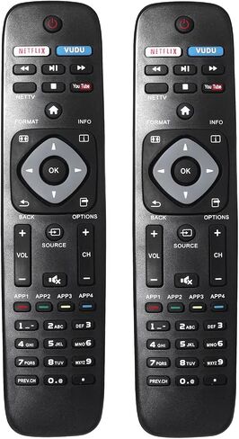 جهاز تحكم عن بعد عالمي جديد لتلفزيون فيليبس بديل عن بعد لتلفزيون LCD LED 4K UHD الذكي NH500UP in Kuwait