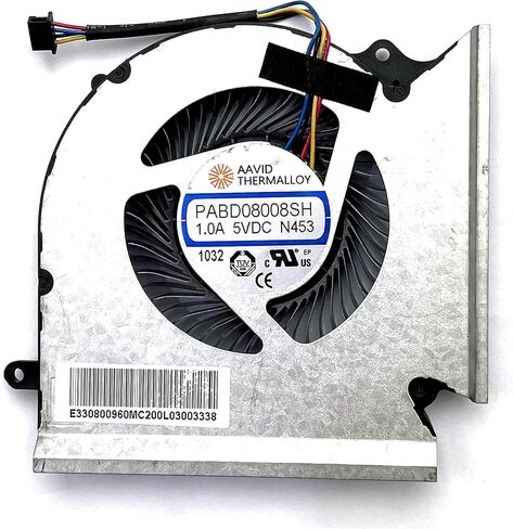 استبدال مروحة تبريد وحدة المعالجة المركزية + وحدة معالجة الرسومات الجديدة لـ MSI GE66 GP66 MS-1541 MS-1542 (سلسلة RTX 30) MS-1544 MS-1545 PABD08008SH N453 N454 DC5V 1.0A in Saudi Arabia