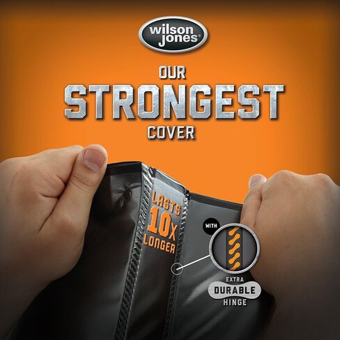 Wilson Jones 3 Ring Binder 3 Inch, Ultra Duty D-Ring View Binder with Extra Durable Hinge, Customizable, Army Green (W866-49-384) in Saudi Arabia