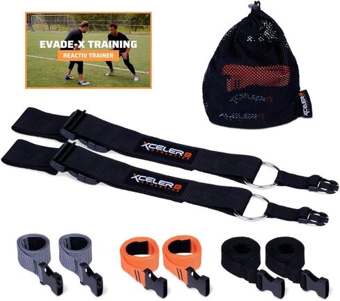 REACTIV TRAINER Evasion Belt (1 & 3 Pack) 1v1 Agility & Reaction Belt Coaching Equipment - Soccer, Basketball, Football, Lacrosse Defensive Trainer (Adult & Youth) Plus Training Videos in Saudi Arabia