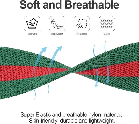 Swhatty 15 Pack Stretchy Nylon Solo Loop Bands Compatible with Apple Watch 49mm 45mm 44mm 42mm 41mm 40mm 38mm, Braided Sport Elastics Women Men Strap for iWatch SE Ultra 1 2 Series 9 8 7 6 5 4 3 2 1 in Saudi Arabia