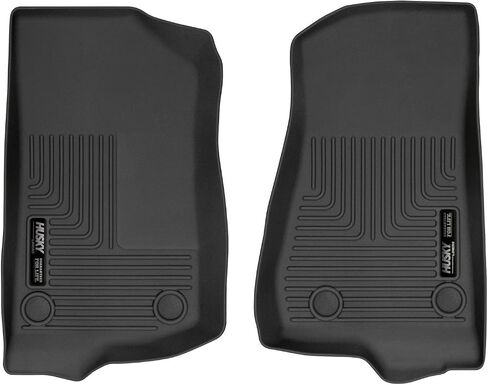 Husky Liners - Weatherbeater | Fits 2019 - 2024 Wrangler JL 2 - dr./4 - dr.Unlimited, 2020 - 2024 Jeep Gladiator, 2018 Jeep Wrangler JK - Front Liners - Black, 2 pc. | 13021 in Saudi Arabia