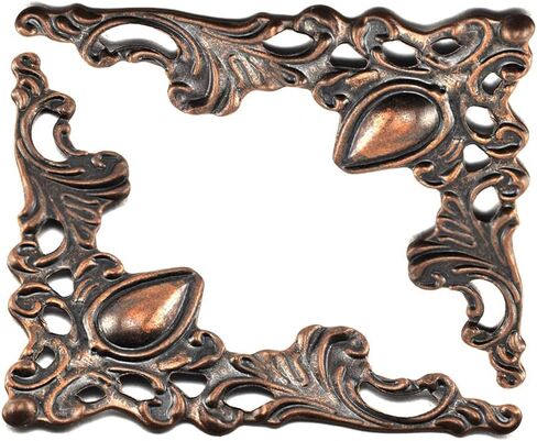 Furniture Decorative Edge Cover Vintage Metal Corner Protector for Jewelry Box, Book, Album etc. 24pcs, Gold in Saudi Arabia