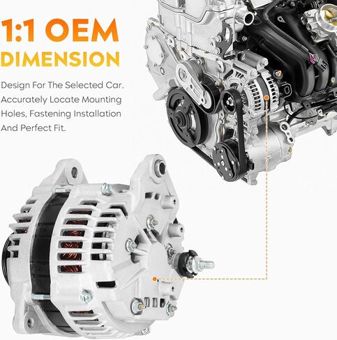 New Alternator for Infiniti QX4 V6 3.5L 2001 2002, Nissan Pathfinder V6 3.5L 2001 2002, 13900N 213900 3341434 231002W400 in Saudi Arabia