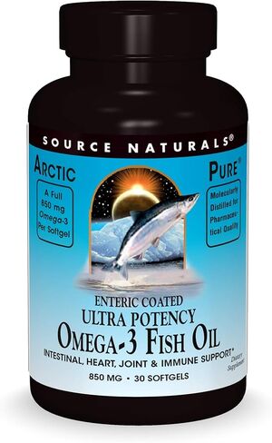 Source Naturals ArcticPure Enteric-Coated Ultra-Potency 850 mg Omega-3 Fish Oil - 30 Softgels in Saudi Arabia