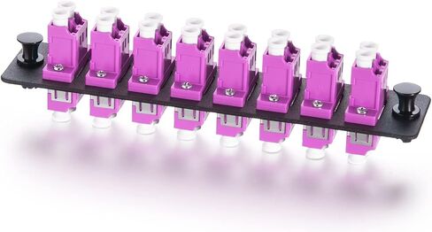 10Gtek Fiber Optic Patch Panel with 6 SC APC Simplex Connectors Fiber Optic Adapter, SMF, LGX Compatible in Saudi Arabia