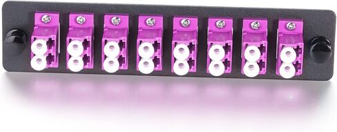 10Gtek Fiber Optic Patch Panel with 6 SC APC Simplex Connectors Fiber Optic Adapter, SMF, LGX Compatible in Saudi Arabia