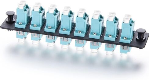 10Gtek Fiber Optic Patch Panel with 6 SC APC Simplex Connectors Fiber Optic Adapter, SMF, LGX Compatible in Saudi Arabia