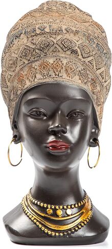African Statue and Sculptures for Home Decorations, for Home Decor,African Figurines, for Living Room Women Statue Shelf Decor Accent in Saudi Arabia