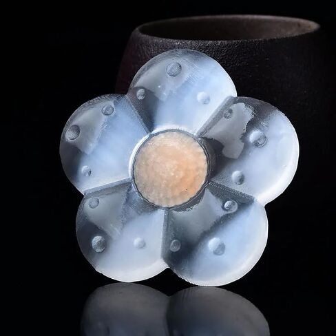 Lovemine Selenite Quartz Crystl Flowers Decor for Home Crystal Flowers Figurines Healing Stone Figurine Energy Crystal in Saudi Arabia