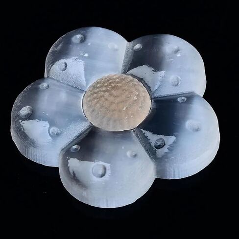 Lovemine Selenite Quartz Crystl Flowers Decor for Home Crystal Flowers Figurines Healing Stone Figurine Energy Crystal in Saudi Arabia