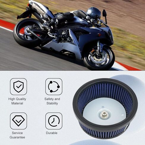 فلتر هواء 29442-99C متوافق مع Harley Screamin Eagle Road King FatBoy Electra Glide Softail Springer Dyna Road Glide 2944299A 2944299B 2944299D 2944299E in Kuwait