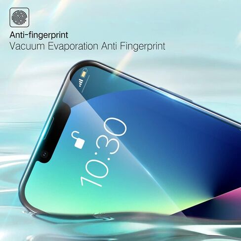 واقي شاشة مضاد للضوء الأزرق مصمم لهاتف iPhone 13/ iPhone 13 Pro 2021 مقاس 6.1 بوصة، زجاج مقسى عالي الدقة يحجب الضوء الأزرق - حماية العين ضد تعب العين وجفاف العين وخالي من الفقاعات in Kuwait
