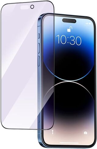 PERFECTSIGHT Anti Blue Light Screen Protector Designed for iPhone 14 Pro 2022 6.1 inch, 2 Pack 6X Stronger Blue Light Blocking Tempered Glass - Eye Protection Anti Eye Fatigue Bubble Free in Saudi Arabia