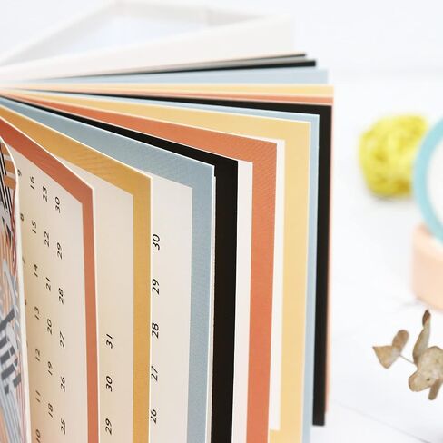 Multibey سنة 2021-2022 تقويم مكتب صغير لفائف الصلب الذهبي دوامة طاولة صغيرة سطح المكتب حامل ذاتي الوقوف لوحة التقويم الوجه 3 × 3.94 بوصة أغسطس 2021-ديسمبر. 2022 الحياة الملونة in Kuwait