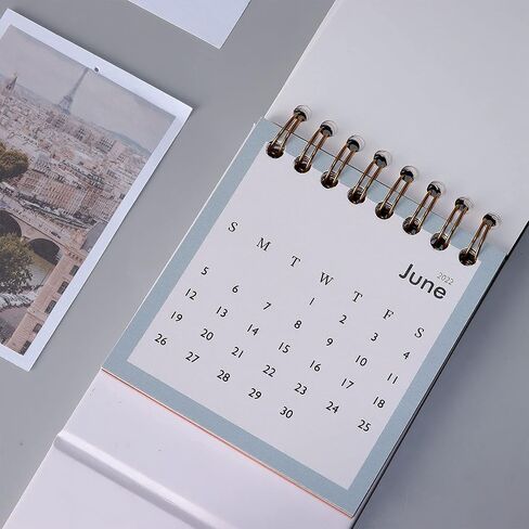 Multibey سنة 2021-2022 تقويم مكتب صغير لفائف الصلب الذهبي دوامة طاولة صغيرة سطح المكتب حامل ذاتي الوقوف لوحة التقويم الوجه 3 × 3.94 بوصة أغسطس 2021-ديسمبر. 2022 الحياة الملونة in Kuwait