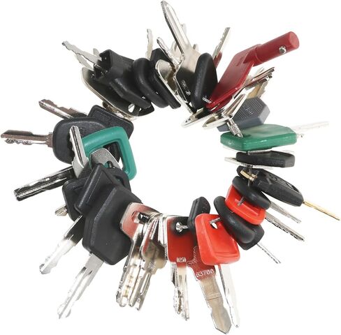 42 قطعة من معدات البناء الثقيلة مشغل آلة الإشعال مجموعة مفاتيح رئيسية لشركة كاتربيلر بوبكات جون ديري كيس JLG JCB فولفو هيستر فورد نيو هولاند يانمار تاكيوتشي كوبوتا كوماتسو تويوتا هيتاشي in Kuwait