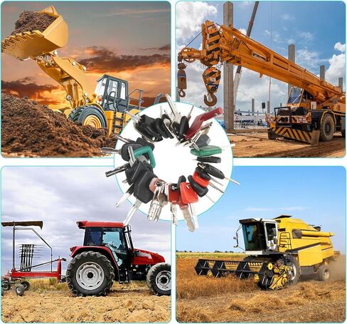 42 قطعة من معدات البناء الثقيلة مشغل آلة الإشعال مجموعة مفاتيح رئيسية لشركة كاتربيلر بوبكات جون ديري كيس JLG JCB فولفو هيستر فورد نيو هولاند يانمار تاكيوتشي كوبوتا كوماتسو تويوتا هيتاشي in Kuwait