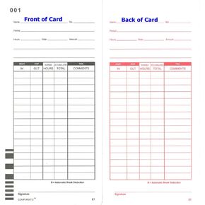200 Lathem 7000E 7500E Time Clock Cards, E7 Compatible