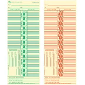 TOPS 1275 Time Card for Lathem, Bi-Weekly, Two-Sided, 3 1/2 x 9 (Box of 500)