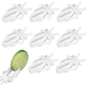 8 PCS Bird Bird Bird Cage Clips for Parrot Fruit Vegetable Resered ، Pet Bird Cage Association Fruit Vegetable Pet Clips for Budgie Macaw Cockatiel Conure