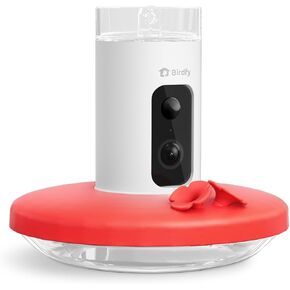 Birdfy Smart Hummingbird Feeder with Camera for Outdoor Hanging, Wireless Bird Watching Camera Auto-Capture Motion Video & Send Instant Alerts, Battery-Powered, Ant and Bee Proof, Leak-Proof, 14 Oz