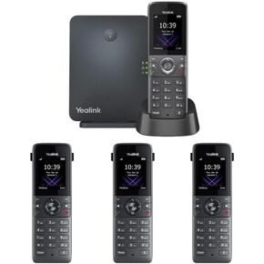 Yealink IP Phone W73P Bundle of W70B Base and W73H handset + 3-Unit W73H Handset