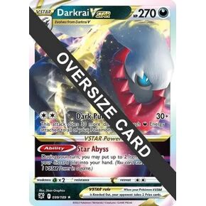 Darkrai Vstar 099/189 - Astral Radiance - Pokemon Jumbo Card - **Oversized**