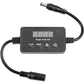 NICREW LED Timer with 2.1mm/2.5mm Plug, Single Channel Programmable Digital Controller for 16-30V DC Aquarium Lights