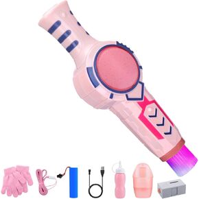 AIERSA Smoke Bubble Machine for Kids, Magic Smoke Bubble Wand with Gloves, Elastic Bubble Fog Wand, Colorful Bubble Machine with Smoke