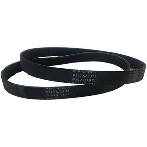for Vega V-Belt PJ475 187J 3/4/5/6/7/8/9/10 Ribs for DIY RC Model Motor Engine Belt 2PCS(10 Ribs)