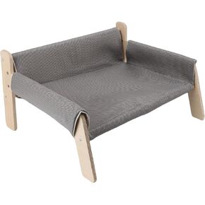 Cat Couch Bed, Sofa Wooden Cat Couch Hammock Style Design Dual Purpose Scratching Post Stable Support for Home Decor (Rosy)