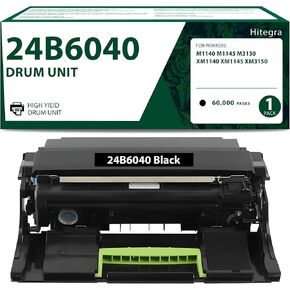 24B6040 Drum Unit 1-Pack Replacement for Lexmark 24B6040 Imaging Unit Compatible with M1140 M1145 M3150 XM1140 XM1145 XM3150 Printer Imaging Cartridge (No Toner)